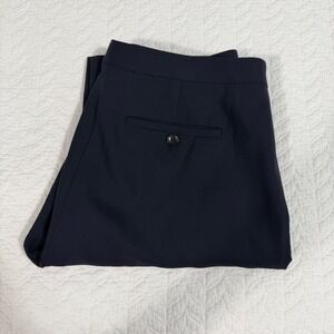 Theory Rosel SH Sevona Pants Womens 6 Navy Blue Wool Blend Professional EUC
